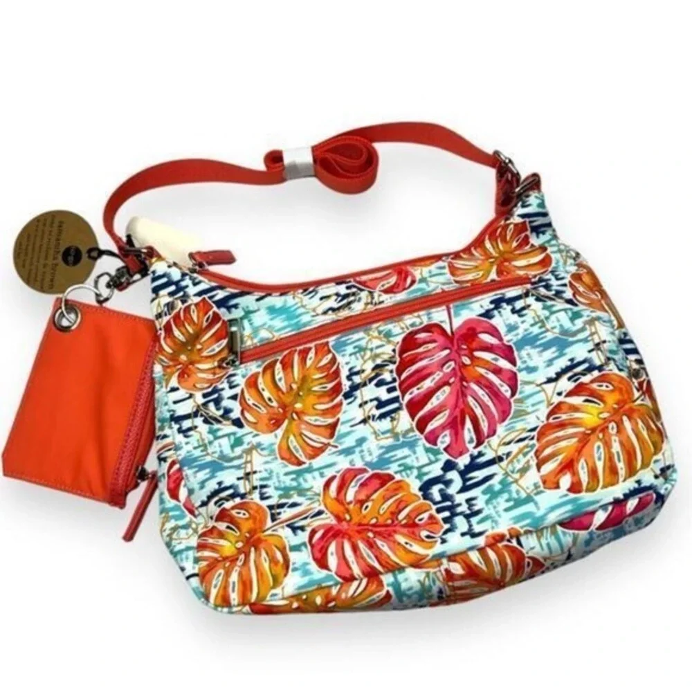 SAMANTHA BROWN To-Go Double Pocket‎ Hobo Bag Paradise Waters